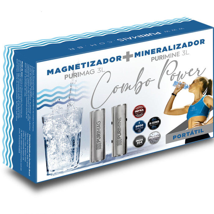 Combo Power Purimais Magnetizador e Mineralizador Portátil