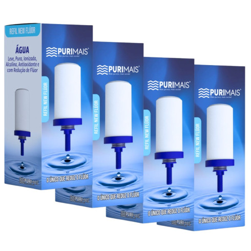Kit 4 Refil Vela Filtro Purimais New Flúor Alcalina e Magnésio Kit 4 Refil Vela Filtro Purimais New Flúor Alcalina e Magnésio