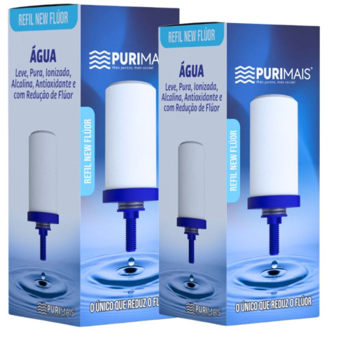Refil Vela Filtro Purimais New Flúor Alcalina E Magnésio